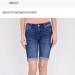 Paige High Rise Bell Canyon Jean Shorts 30 waist